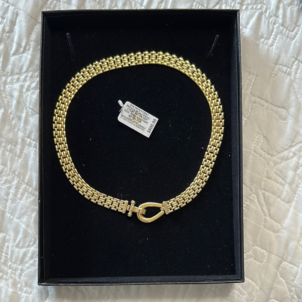 RH Macy &Co Gold plated Chain Necklace